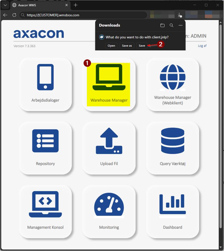 DesktopClient-AxaconWMS